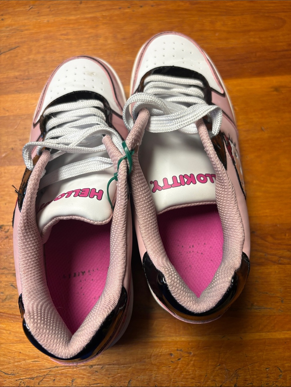 Hello Kitty Pink, White and Black Women's Low-Top Sneakers